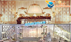 Mur de bougies en bois pour mariage anglais, style européen, décoration élégante, Jhrokha - Product Image 6