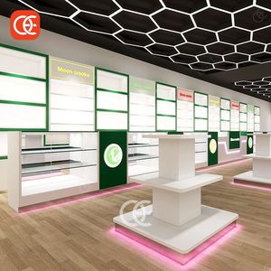 Vitrines à tabac modernes Narguilé en verre Luminaire de magasin <span class=keywords><strong>Smok</strong></span> Boutique Vitrine à cigares Fournitures pour magasins de tabac - Product Image 4