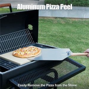 Juego de Utensilios de Cocina de Acero Inoxidable, Rueda para Pizza, Pala para Queso, Parrilla, Sartén Redonda de Metal, Accesorios de Aluminio - Product Image 5