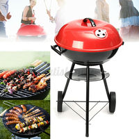 Barbecue au charbon de bois portable en acier moderne professionnel avec dispositif de sécurité anti-flamme, design pliable, pour la cuisson en extérieur