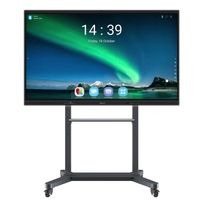 Android 14 Active boards 4K Pizarra interactiva multitáctil con cámara OPS y micrófono