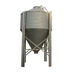 Gia cầm trang trại sử dụng tự động gà Thức ăn pellet Silo thép Phễu Silo để bán