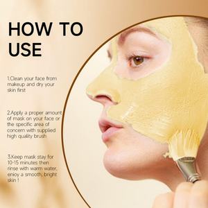 Mascarilla Facial Peel-Off con Vitamina C de 120g, con Cúrcuma y Ácido Kójico, para una Limpieza Profunda e Iluminación de la Piel - Product Image 4