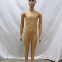 Maniquí de Plástico de Cuerpo Completo con Cabeza para Niños, en Pose de Pie, para Exhibición de Ropa Infantil y de Niños