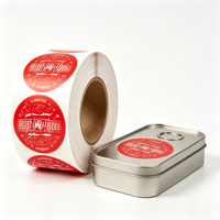 Autocollants en vinyle durables avec logo personnalisé, autocollants adhésifs, production rapide en grande quantité, autocollants ronds, impression de logo en gros