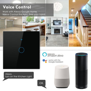 Pantalla táctil estándar de la UE interruptores de pared Alexa <span class=keywords><strong>Google</strong></span> nido tendencia WiFi pared Touch Smart interruptor de la luz - Product Image 6