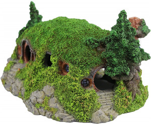 Polyresin/resina paisaje en miniatura de <span class=keywords><strong>la</strong></span> colina de agujero casa Manor Ideas de decoración tanque de peces decoración refugio ornamento - Product Image 1