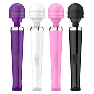 Precio barato de fábrica Potente estimulador de clítoris del punto G Carga USB enorme Vibrador AV Varita mágica Masajeador Juguete sexual para mujeres Consolador - Product Image 6