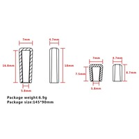 10PCS LDARC Housse de protection antidérapante en silicone pour émetteur radio Flysky JR FUTABA Frsky RadioLink RC FPV