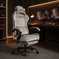 Chaise de bureau pivotante confortable de style exécutif, réglable en hauteur, à 360 degrés, pour café internet et gaming