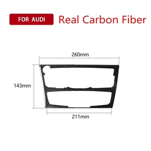 <span class=keywords><strong>Audi</strong></span> <span class=keywords><strong>Q5</strong></span>/A4L/A5 Accesorio de ajuste <span class=keywords><strong>interior</strong></span> Etiqueta engomada del coche de fibra de carbono Panel de control central Material de fibra de carbono real - Product Image 5