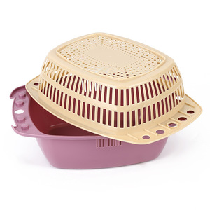 Double Layer Plastic Colander Strainer For Kitchen Vegetable Fruit Washing Dishwasher Safe Hand Wash Only PP Material - Product Image 3