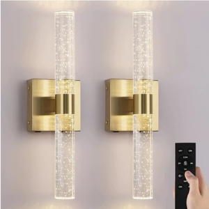 Lampe murale en cristal LED de luxe moderne pour restaurant et hôtel, design métallique pour un éclairage haut de gamme - Product Image 1