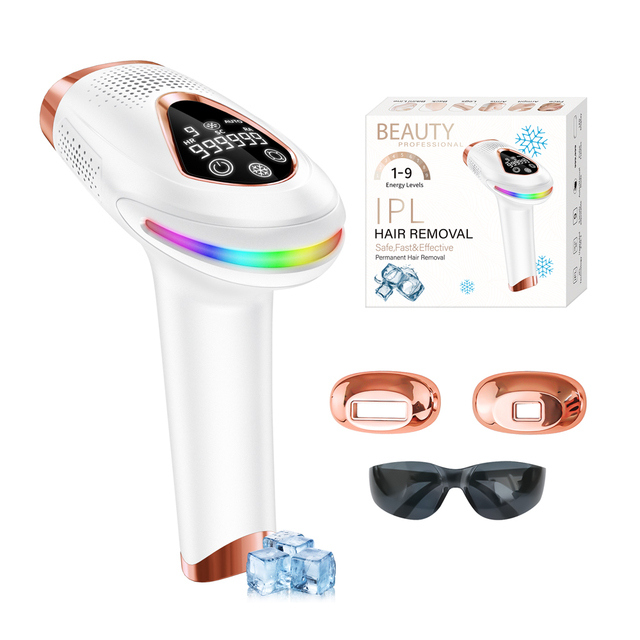 Permanent Rechargeable Home Painless Wireless Ice Cooling Handheld Portable High Energy Hair Beauty Remover IPL Laser Depilator