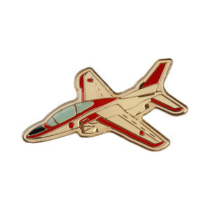ピンバッジメーカーの鋳造技術を備えた卸売カスタムステンレス鋼金属ID名バッジピンエナメル飛行機デザイン - Product Image 3