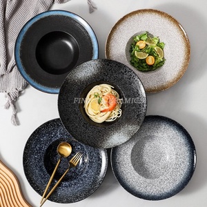 Piatto nuovo creativo occidentale 11 "piatto di <span class=keywords><strong>pasta</strong></span> grande piatto di ramen commerciale piatto di zuppa di ceramica cappello di paglia - Product Image 6