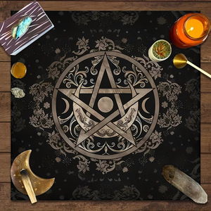 Mantel de Tarot de Terciopelo Estampado con Rejilla de Cristales Metarone de Alta Calidad para Adivinación - Product Image 2