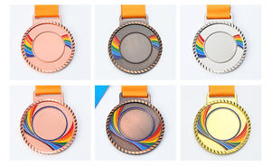 Diseño de Cinta para Medallas de Baloncesto Personalizadas, Medallas en Blanco de Alta Calidad, Medallas Deportivas de Metal Esmaltado - Product Image 5