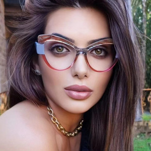 กรอบแว่นตาแฟชั่น TR90 สีสันสดใส รุ่น Cat Eye ป้องกันแสงสีฟ้า สำหรับผู้หญิง พร้อมโลโก้สั่งทำพิเศษ ปี 2026 - Product Image 4