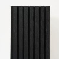 Panneau acoustique en fibre de polyester et lattes de bois, panneau mural décoratif insonorisant pour studio, bureau, cinéma maison, contrôle du bruit