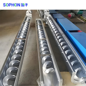 Sophon Hoge Snelheid Poeder Granule Helling Schroef Transportband Industriële Roestvrijstalen Spiraal Vijzelmachine - Product Image 3
