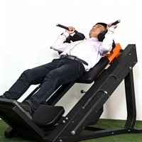 Appareil de musculation professionnel multifonctionnel 2-en-1 : Leg Press et Hack Squat à 45 degrés, robuste, en acier, à charge par plaques
