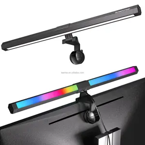 Lampu monitor LED RGB nirkabel, aksesori komputer bar lampu gantung pada layar tampilan, aksesori komputer untuk pc desktop gamer