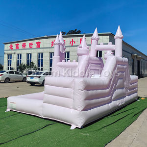 <span class=keywords><strong>Castillo</strong></span> Inflable Rosa Pastel con Tobogán, <span class=keywords><strong>Castillo</strong></span> Hinchable Comercial para Fiestas, Bodas, Princesa, Fuerte, Brincar - Product Image 6