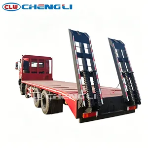 รถบรรทุกตีนตะขาบตงเฟิง 31 ตัน 400 แรงม้า 8x4 พร้อมทางลาดไฮดรอลิกสำหรับขนส่งเครื่องจักรหนัก ราคาโรงงาน - Product Image 2