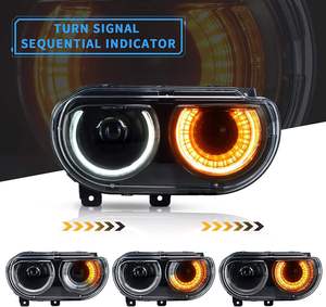 ไฟหน้า VLAND สำหรับ Challenger 2008-2014 ไฟเลี้ยวแบบ Sequential ไฟสูง/ต่ำ ด้านผู้โดยสาร 35W 12V (หลอดไฟ D2S/D2H ไม่รวมอยู่ในชุด) - Product Image 4
