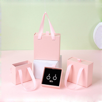 Boîte de rangement Portable avec poignée, tiroir de voyage, colliers, boucles d'oreilles, sac de bijoux extractibles