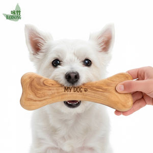 Juguete Decorativo para Perros, <span class=keywords><strong>Hueso</strong></span> <span class=keywords><strong>de</strong></span> Madera <span class=keywords><strong>de</strong></span> Olivo Natural <span class=keywords><strong>de</strong></span> Alta Calidad para Limpiar los Dientes, Juguete Masticable para Perros para Interiores y Exteriores - Product Image 4