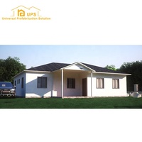 Plans de maison/appartement modernes à 3 chambres en panneaux sandwich étanches avec abri de voiture intégré pour la vie familiale