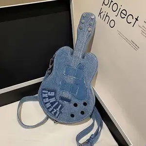 Borse di lusso borse firmate moda tracolla borse a tracolla Denim personalità Guitar Design nuova alta qualità per le donne 2024