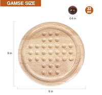 Jeu de société en bois massif avec marbre, grand format, gravure de logo couleur, plateau épais, thème ange moderne, artisanat en bois