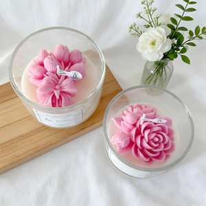 Bougie parfumée artisanale en forme de cœur de rose pour un cadeau de la Saint-Valentin - Product Image 5
