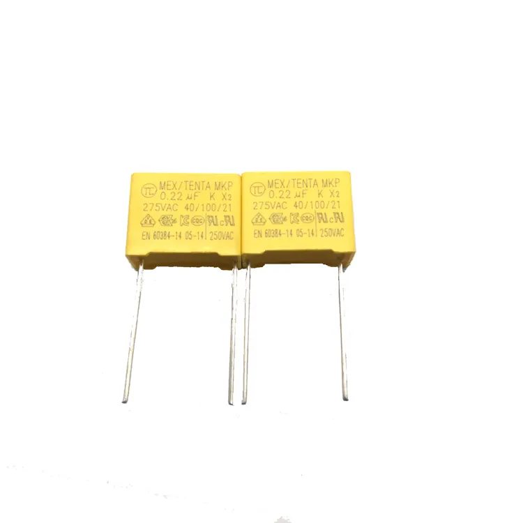 폴리 프로필렌 15mm Mkp 0.47 미크로포맷 필름 224j 250v 안전 커패시터 X2 275v0.22uf 0.22 미크로포맷 220nf 224k