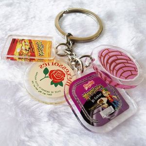 Custom No-Minimum Die-Cut Acrylic Keychain Cheap Free Logo Design Metal Plastic Anime Cartoon Style Key Holder Alloy <b>Material</b> - Product Image 4