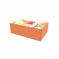 Boîtes d'expédition en carton ondulé colorées imprimées sur mesure, emballage écologique, boîte d'expédition avec logo personnalisé