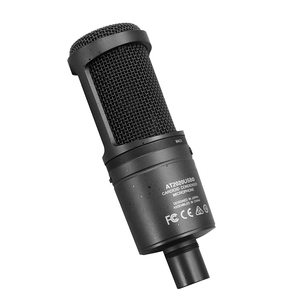 Microphone à condensateur filaire USB <span class=keywords><strong>AT2020</strong></span> dédié pour diffusion en direct, conférence audio, voix humaine, carte son, streaming en direct - Product Image 4