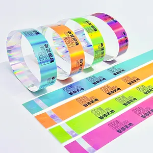 Fournisseurs de gros Sport Tyvek Bracelet Bracelet en papier Qr Code Event Bracelets en silicone avec Qr Code