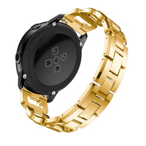 Bracelet de montre solide 20mm en acier inoxydable en métal D-Link Bracelet en cristal pour Samsung pour Galaxy Watch <span class=keywords><strong>3</strong></span> 40mm & <span class=keywords><strong>42mm</strong></span> - Product Image 3