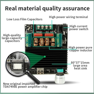 C160H BT audio <b>amplifier</b> board module 2.0 two-channel stereo TDA7498E original 160W*2 XY-C160H - Product Image 4