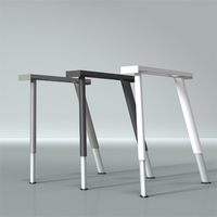 Design Wind Schreibtisch Couch tisch Ständer Stahl und Aluminium einstellbare Höhe der runden Rohr eiförmigen Rohr Möbel Beine