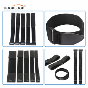 Sangles de rangement pour câbles Selfie, organisateur de cordons extensibles noirs à boucles auto-agrippantes qui restent fixées au câble pour la gestion des câbles électriques - Product Image 2