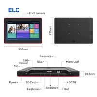 Personalizado 13,3 pulgadas LCD pantalla táctil Android Tablet montaje en pared POE LED barra de luz sistema de reserva 2GB nuevo para sala de reuniones de conferencias