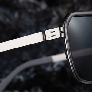 Gafas de sol polarizadas para hombre, lentes de sol de pesca con logotipo personalizado, de acero inoxidable, con borde completo cuadrado, con bisagra, UV400, dorado, marrón, a la <span class=keywords><strong>moda</strong></span> - Product Image 3
