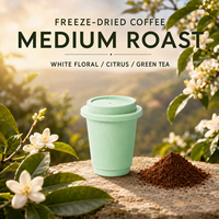 Ethiopische Barista Kwaliteit Single Origin Gefreeze-droogde Instant Espresso Pods Suikervrij Voedingsmiddelkwaliteit A+ Groothandel Fabriek