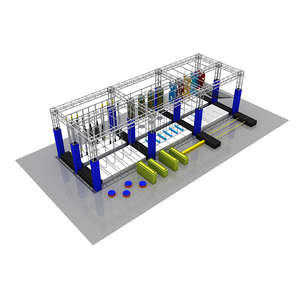 โครงยึดหลักสูตรนักรบนินจาในร่มแบบกำหนดเองพร้อมสนามเด็กเล่นนินจาสำหรับเด็กและผู้ใหญ่ - Product Image 3
