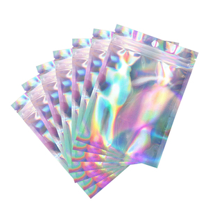 Tùy chỉnh bao bì túi nhựa với dây kéo mùi bằng chứng Holographic Mylar túi in ấn standup thực phẩm túi bao bì thực phẩm điện tử - Product Image 4